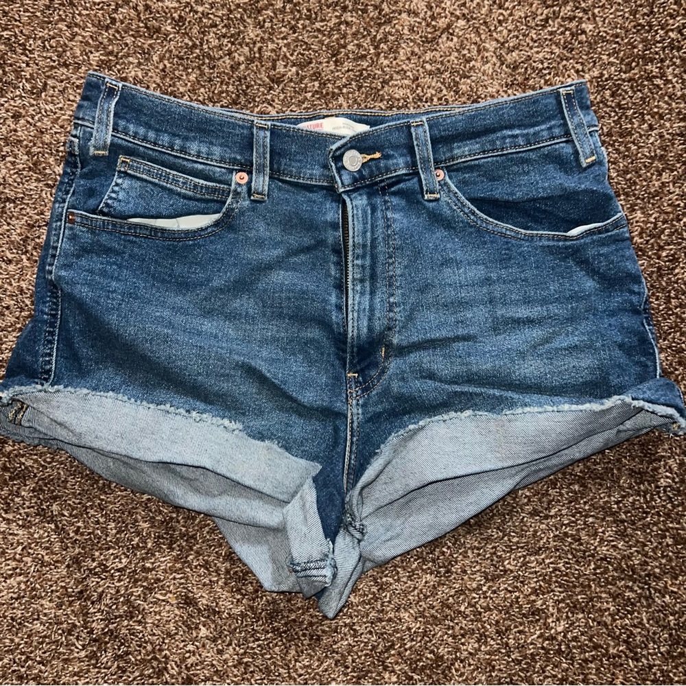 Signature Levi Strauss High Rise Denim Shorts